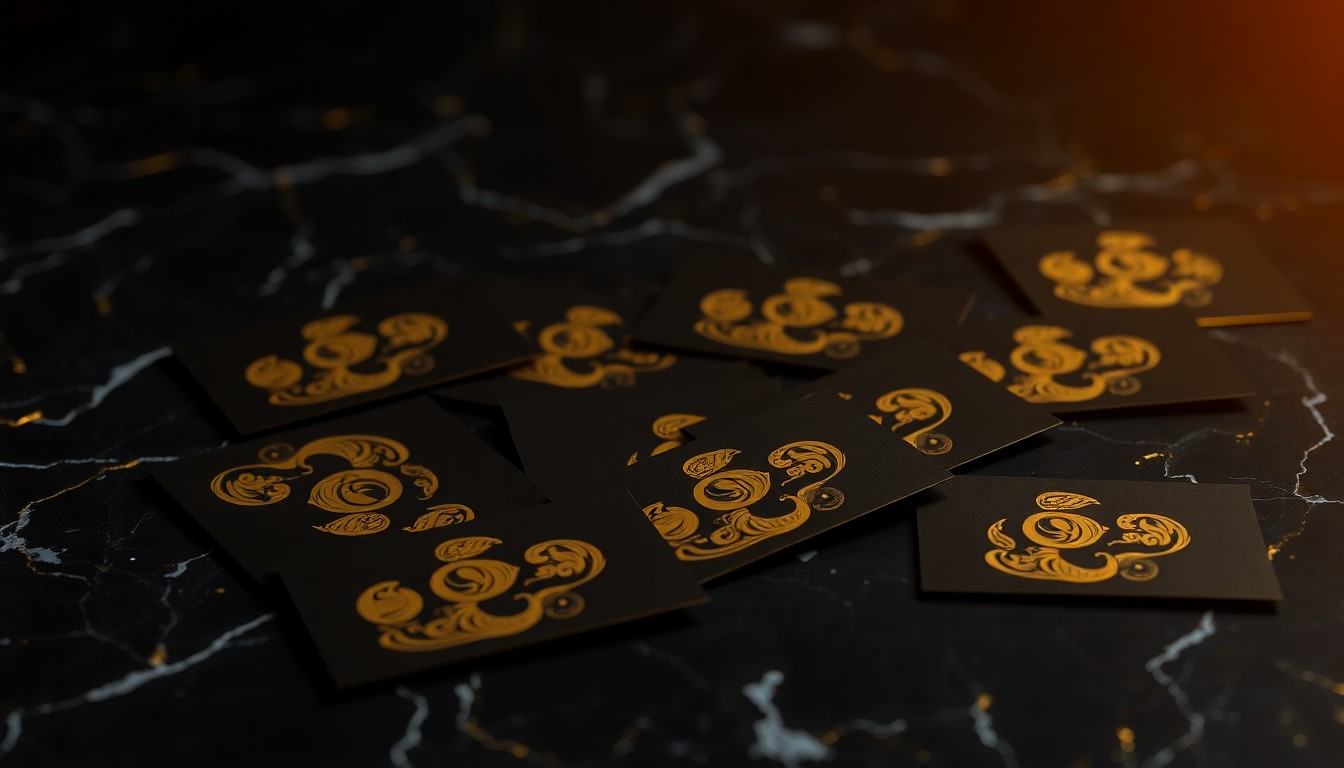Premium Gold Foil Business Cards — Banpru Printing