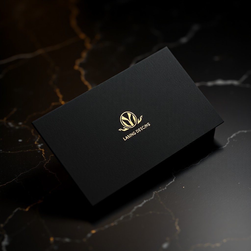 นามบัตร Gold Foil